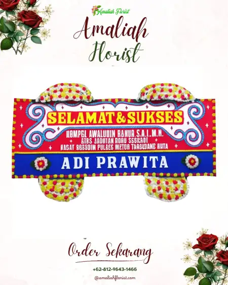 Papan Bunga Ucapan Selamat Sri Busono